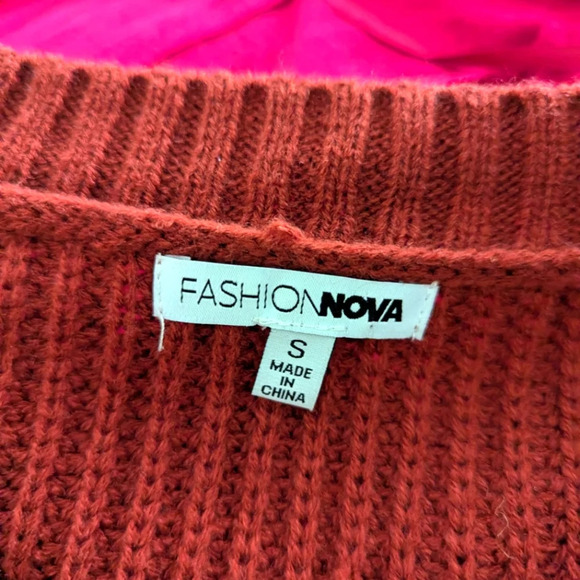 Women Long Sleeve Oversized Knit Baggy sweater - Picture 2 of 2